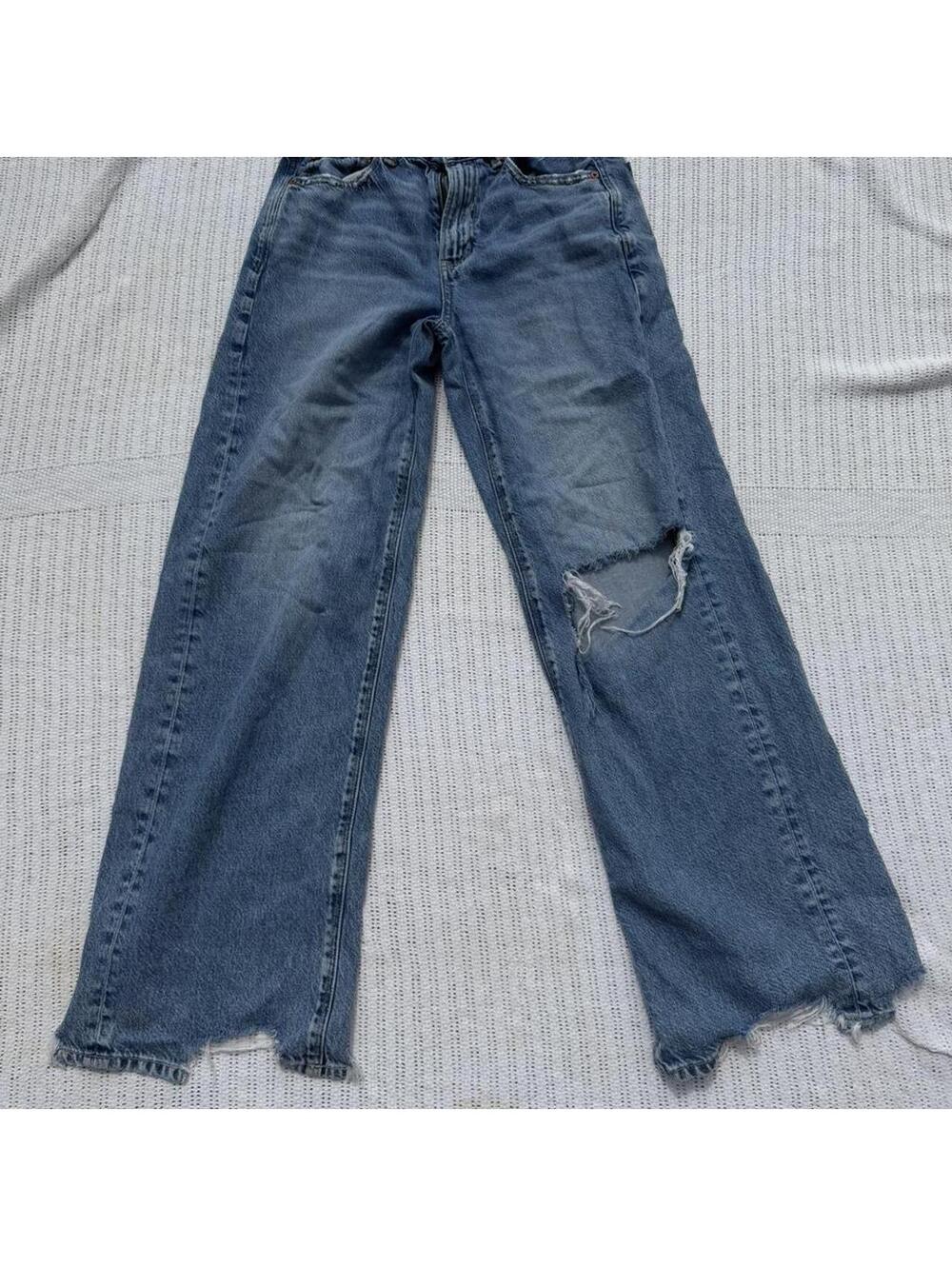 American Eagle Super High-Rise Baggy Wide Leg Jeans Size 2 Regular